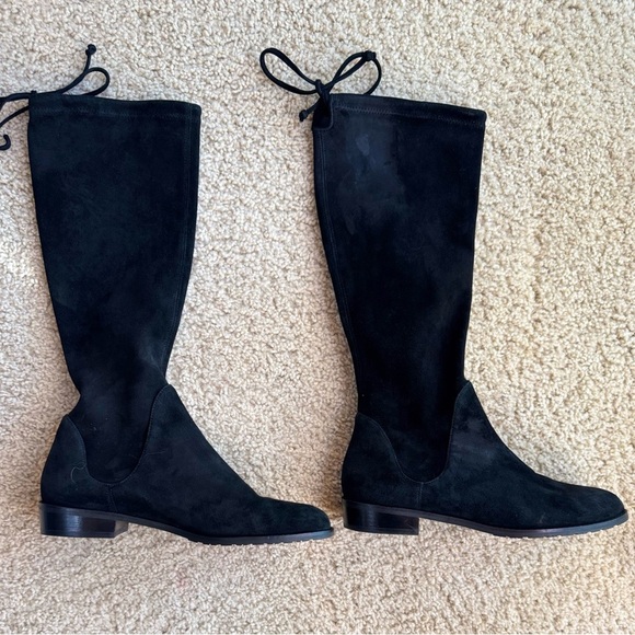 Stuart Weitzman Classic Black Over the Knee Boots - Picture 3 of 8